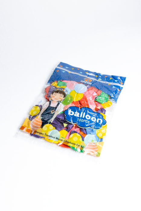 Bolsa de globos decorativos para fiesta colores varios diseño juego al aire libre 100 piezas.