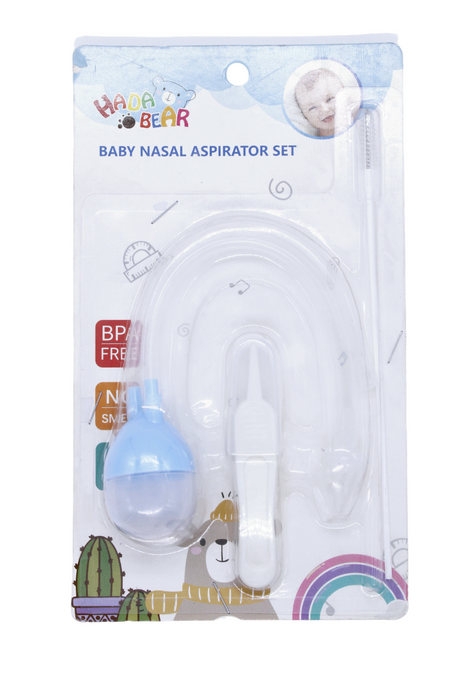 Set aspirador nasal para bebé colores varios 3 piezas