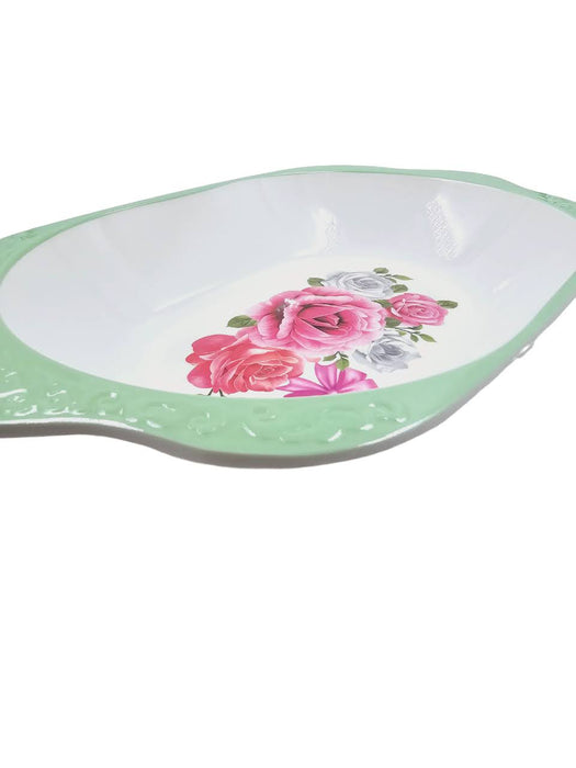 Charola para el hogar o cocina con estampado de rosas en colores varios