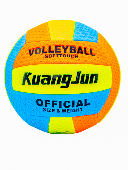 Balon para jugar volleyball de textura suave en colores varios y vibrantes