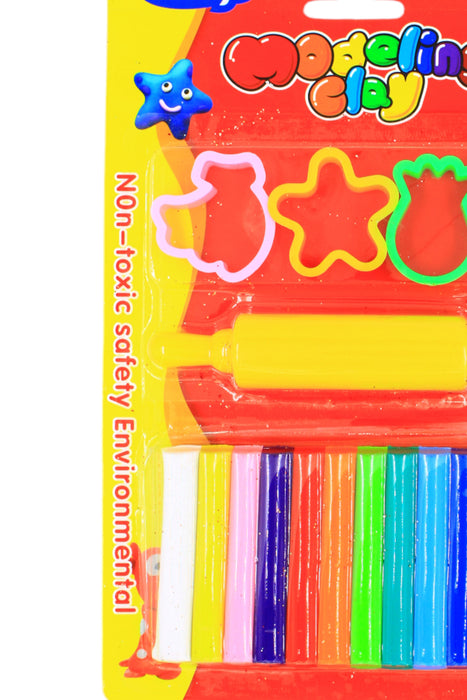 Kit de plastilina de 12 colores brillantes con 4 moldes y mini rodillo para creatividad y diversión sin límites