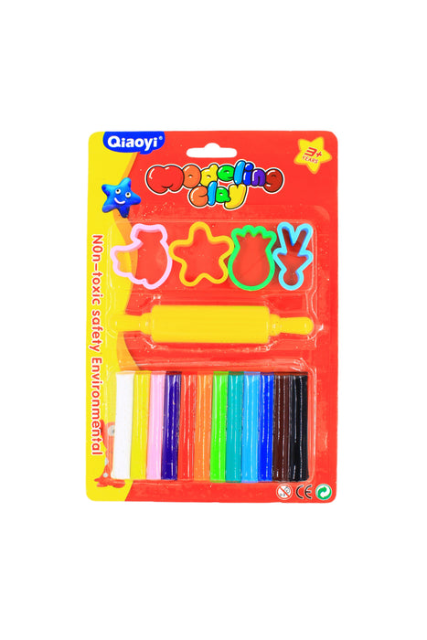 Kit de plastilina de 12 colores brillantes con 4 moldes y mini rodillo para creatividad y diversión sin límites