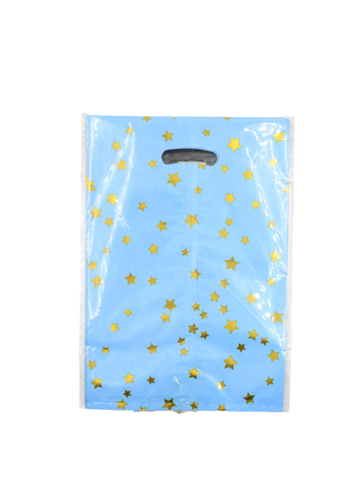 Paquete de bolsas para dulces decoradas con estrellas para fiesta bolsa con 10 piezas