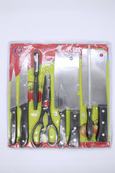 Set de cuchillos para cocina de acero inoxidable 8 piezas