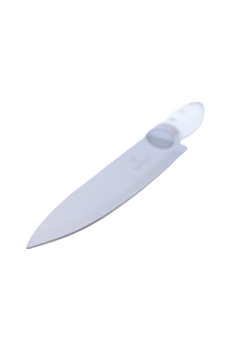 Cuchillo de acero inoxidable con mango ergonomico de plastico para cortar carne