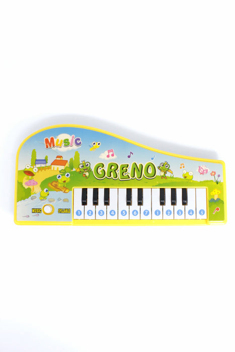 Piano musical electrónico para niños con teclado de plástico en colores varios