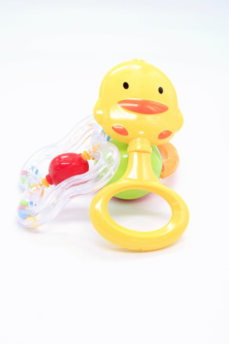 Sonaja de bebe de plastico figura de pato y varias