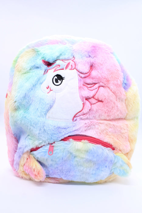 Mochila con imagen de unicornio diseño feliz multicolor 1 pieza