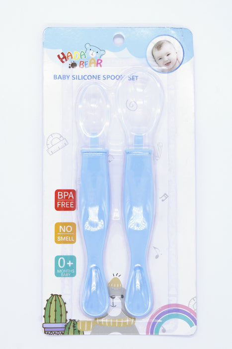 Set de cucharas suaves para bebé colores varios 2 piezas