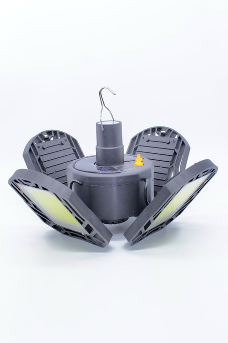 Lampara de luz led de cuatro paneles plegables