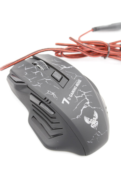 Mouse gamer ergonomico y luminoso