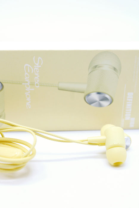 Audifonos alambricos modelo stereo earphone en colores varios