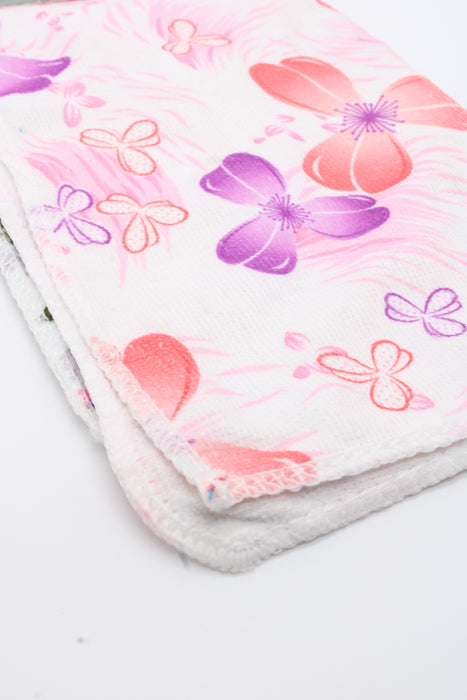 Paquete de 2 trapos de limpieza para el hogar con diseño floral fabricados en tela de alta absorción