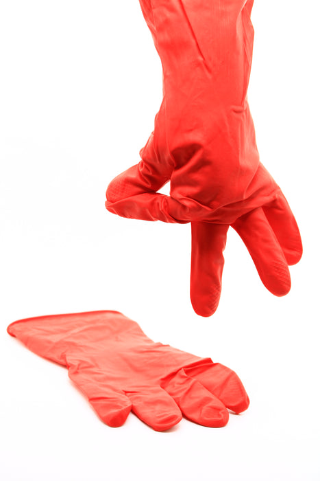 Guantes de látex protectores multifuncionales con forro, un par talla XL