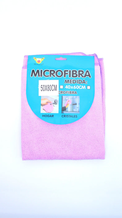 Trapo de microfibra multifuncional ideal para cualquier superficie en diferentes colores de 50cm x 80cm