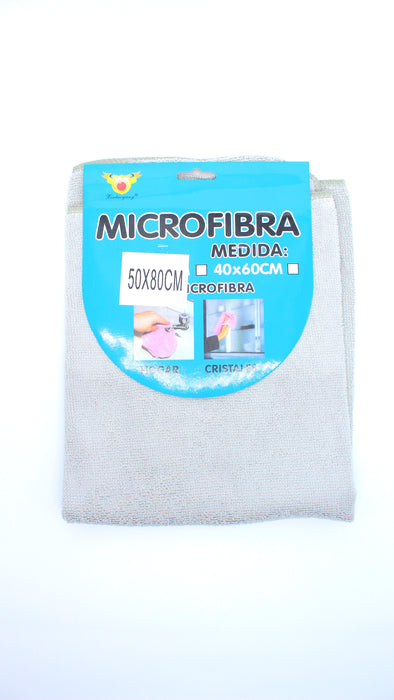 Trapo de microfibra multifuncional ideal para cualquier superficie en diferentes colores de 50cm x 80cm