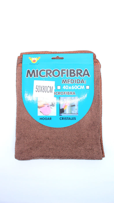 Trapo de microfibra multifuncional ideal para cualquier superficie en diferentes colores de 50cm x 80cm