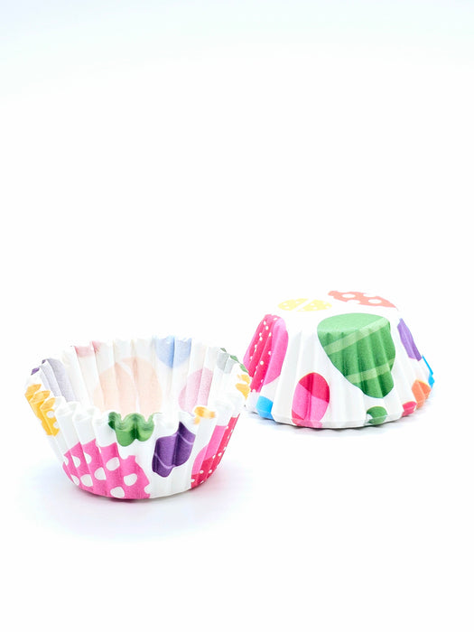 Capacillos para cupcakes en diseños y colores varios paquete con 100 piezas