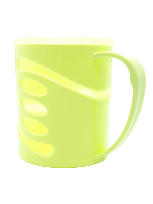 Taza de plastico para el cepillado de dientes en diferentes colores con transparencias