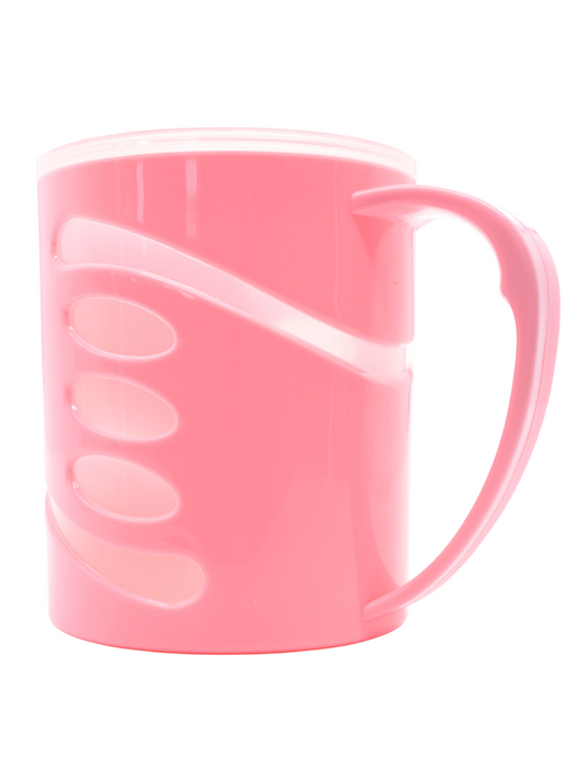 Taza de plastico para el cepillado de dientes en diferentes colores con transparencias