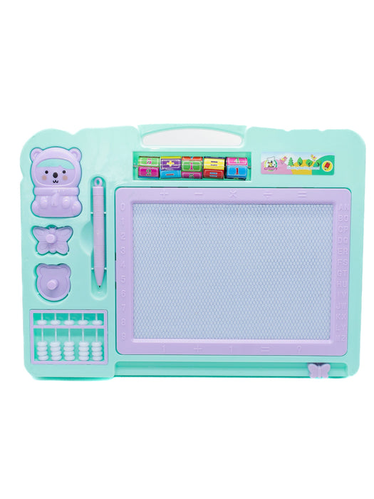 Pizarron didactico de doble vista para niños ideal para aprendizaje interactivo y creativo colores varios