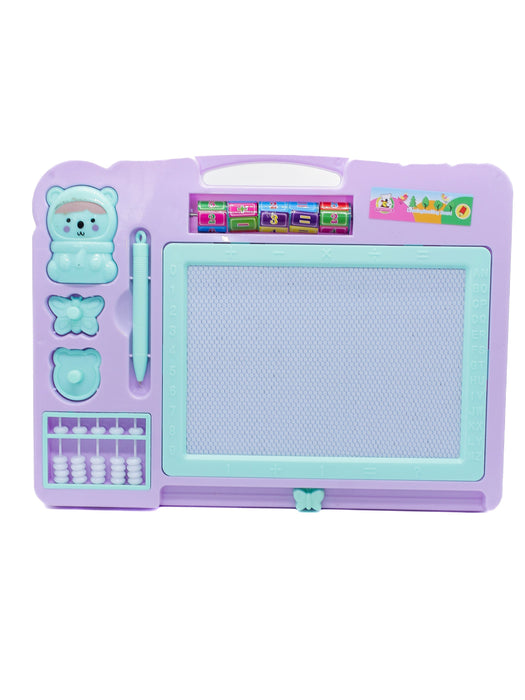 Pizarron didactico de doble vista para niños ideal para aprendizaje interactivo y creativo colores varios