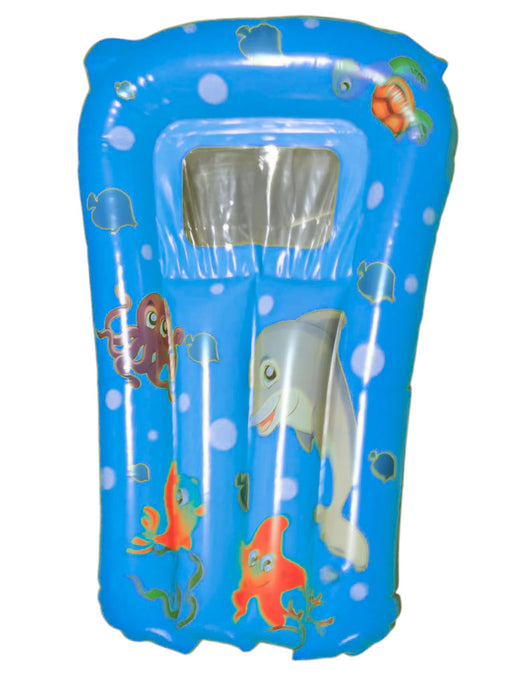 Inflable de tabla de surf con diseños animales del mar para uso infantil en alberca