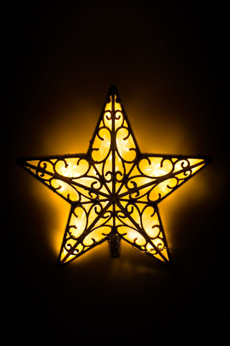 Estrella punta para arbol de navidad un toque brillante y elegante para completar tu decoración festiva