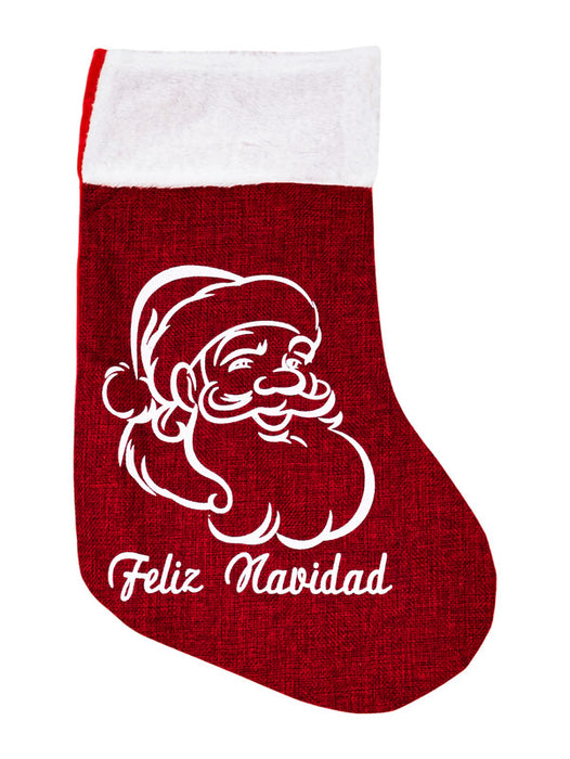 Paquete de botas navideñas decorativas con frase y diseños festivos surtidos para tu hogar en esta temporada 12 piezas