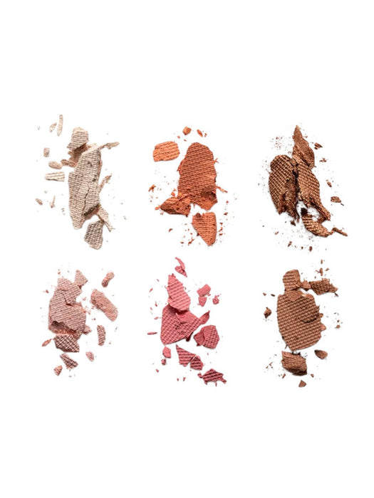 Paleta bissú para rostro todo en uno iluminadores, rubores y bronceadores para un look radiante en 4 gamas de color diferente