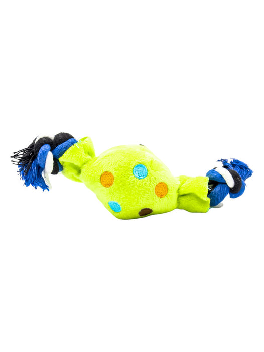 Juguete suave chillante para mascota en forma de caramelo colores varios