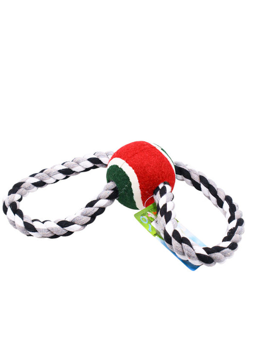 Juguete tosco para mascotas con cuerda y pelota resistente y divertido para Juegos activos y estimulación física y mental para tu compañero peludo