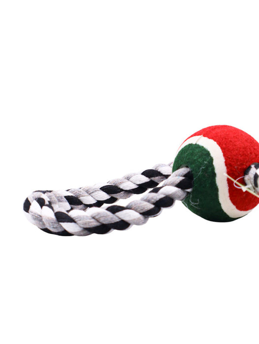 Juguete tosco para mascotas con cuerda y pelota resistente y divertido para Juegos activos y estimulación física y mental para tu compañero peludo