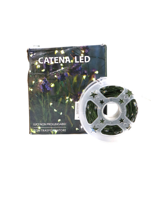 Carrete de alambre con luces led en varios tipos de luz ideal para decorar