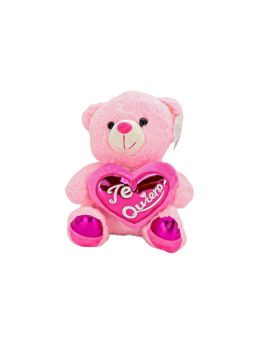 Peluche de osito adorable con corazon de frase te quiero en colores varios ideal para obsequiar