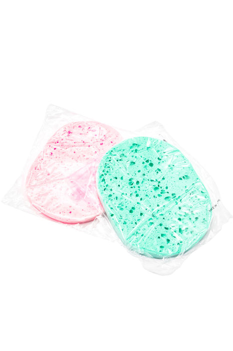 Paquete de 2 esponjas exfoliantes para limpieza facial suavidad y eficiencia para una piel radiante colores surtidos