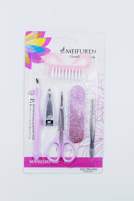 Kit de manicura meifuren colores varios 6 piezas