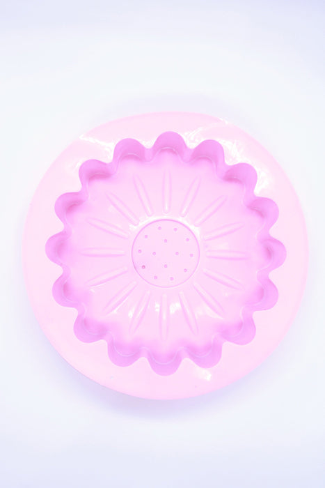 Molde de silicon para gelatina con diseño de girasol disponible en colores varios