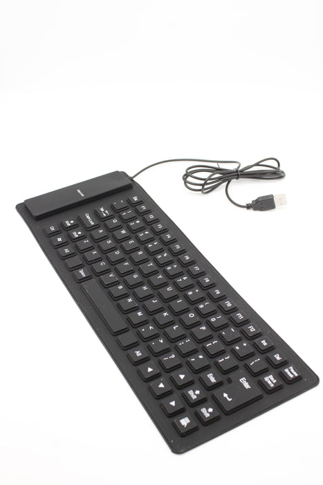 Teclado flexible usb compatible con todas los equipos de computo 1 pieza