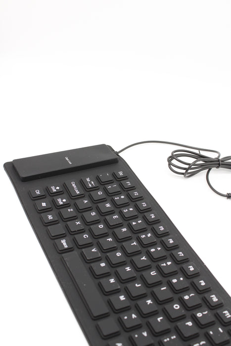 Teclado flexible usb compatible con todas los equipos de computo 1 pieza