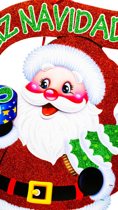 Colgante decorativo de santa claus la adición perfecta para tu decoración en esta temporada festiva