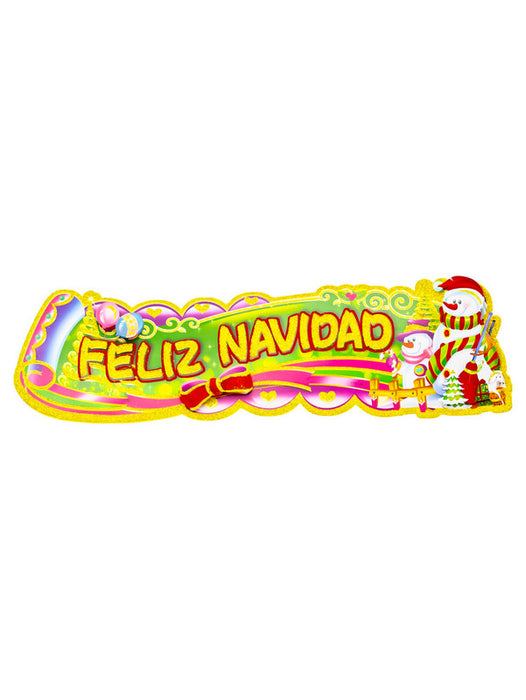 Decoracion con frase de feliz navidad en varios modelos perfecto para paredes o puertas