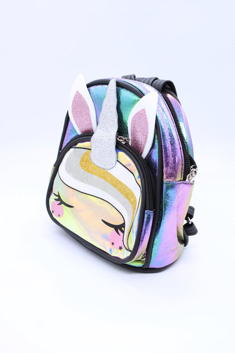 Mochila pequeña Unicornio Tornasol en colores varios