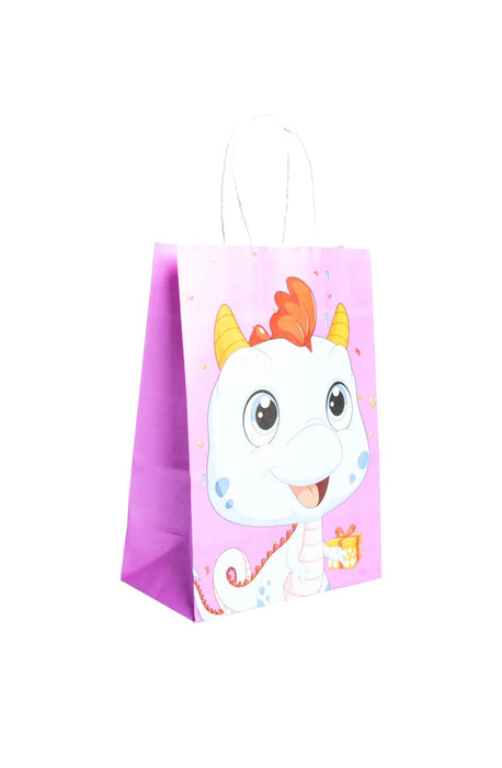 Paquete de bolsas para regalo colores varios diseño bebé dragón