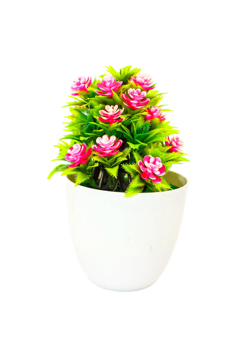 Planta artificial con maceta disponible en colores varios diseño del mundo de las flores