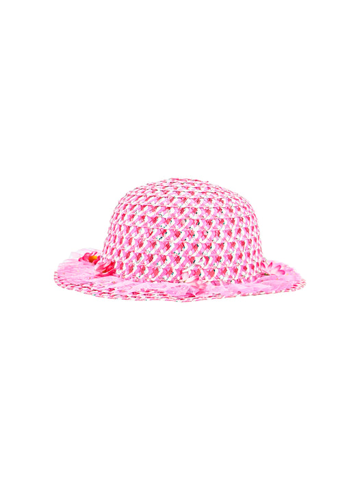 Sombrero para sol decorado con flores ideal para infantes en colores varios