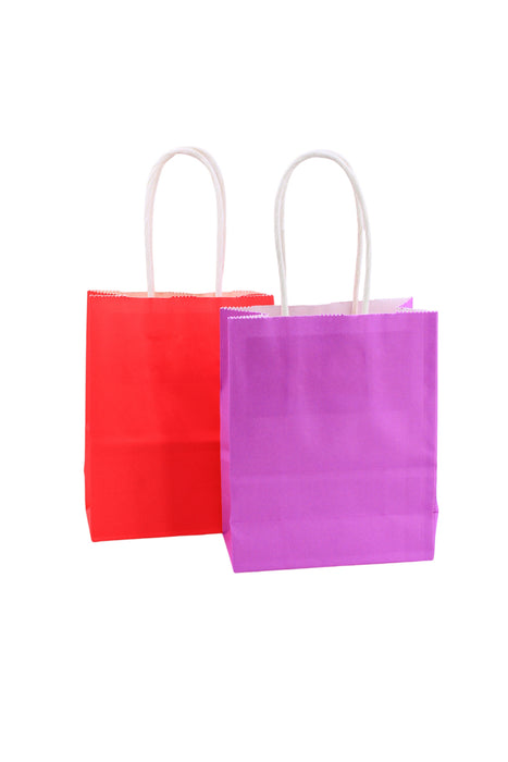 Paquete de 12 bolsas de papel para regalo en colores surtidos