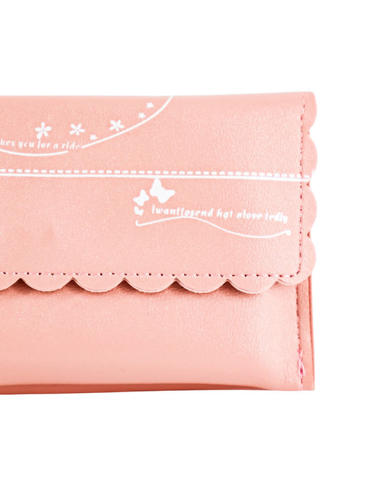 Cartera rectangular de mano para dama en colores varios decorada con detalles de mariposas y pompon