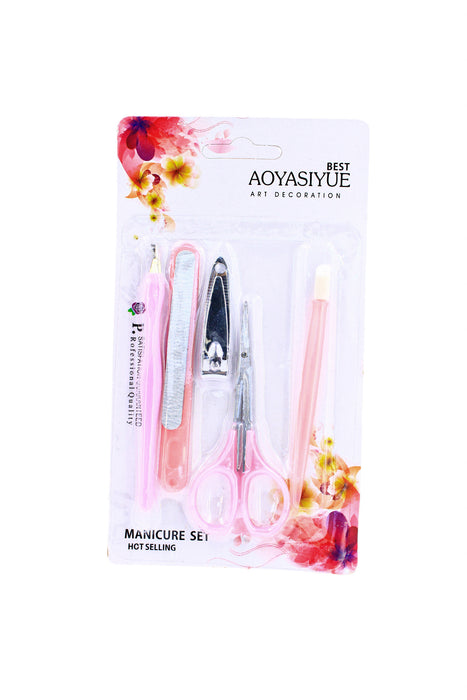 Kit de manicura para uñas perfectas 5 piezas en colores varios