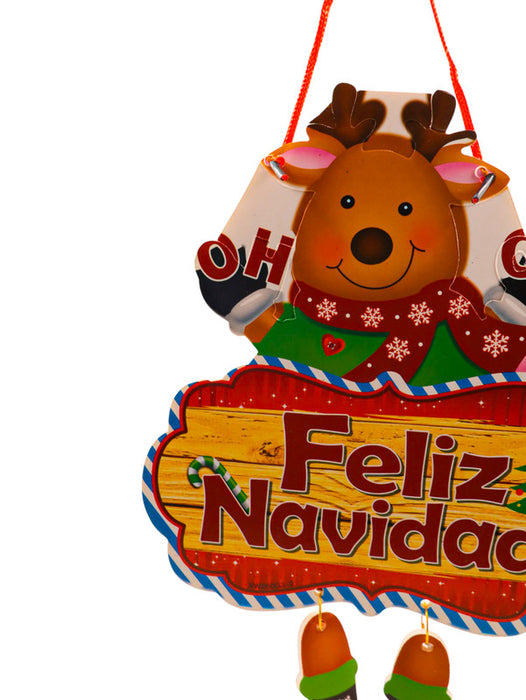 Adorno colgante en varios modelos con tematica de navidad perfecto para entradas principales